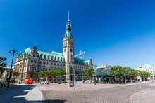 Exterior View Of The Town Hall Of Hamburg