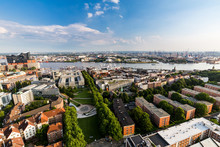 Overlook To The Old Town Part Of Hamburg, Germany
