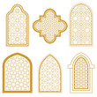 Set of islamic window