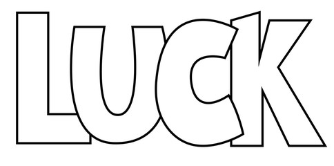 Sticker - Luck Coloring Page