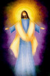 Easter resurrection religious background - the risen Lord Jesus