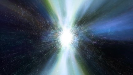 Canvas Print - Space 2217: Traveling through star fields and galaxies in deep space (Loop).