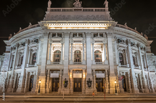 Vienna Austria City Theater Burgtheater On Universitatsring Street In The Night Buy This Stock Photo And Explore Similar Images At Adobe Stock Adobe Stock