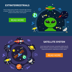 Poster - Satellite System Banners Set