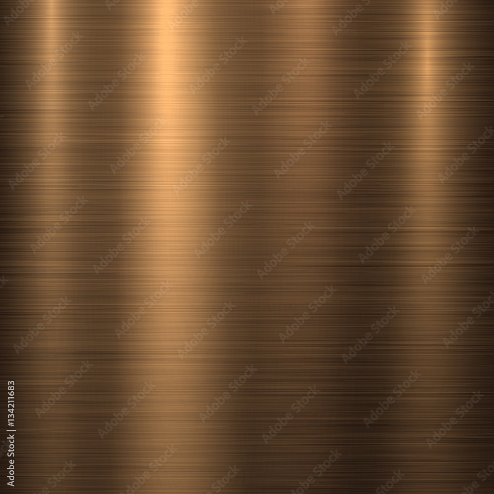 Bronze metal technology background with polished, brushed texture ...