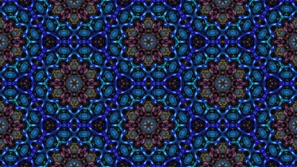 Wall Mural - kaleidoscopic vj seamless loop