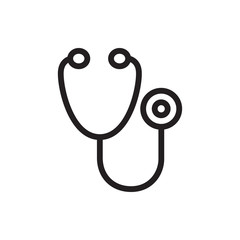 Poster - stethoscope icon illustration