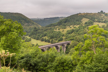 From Monsal Head, The Monsal Trail Passes Over Headstone Viaduct