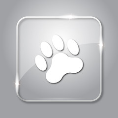 Poster - Paw print icon