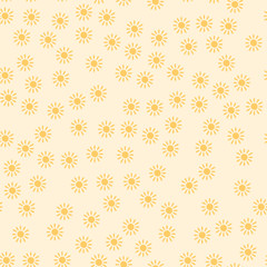 Sun seamless pattern