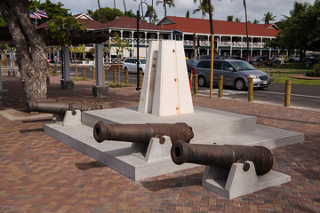 Russian cannons in Lahaina Harbor