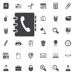 phone book vector icon