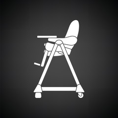 Wall Mural - Baby high chair icon