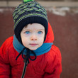 © Vasiliy - Little boy with blue eyes on a winter walk.