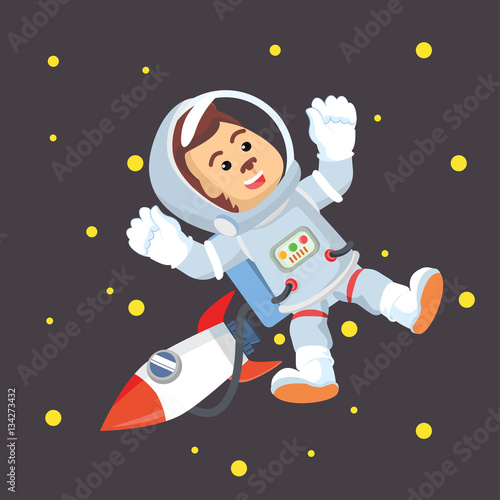 astronaut monkey in space Stock Vector | Adobe Stock