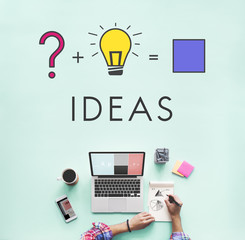 Wall Mural - creative curiosity ideas equation concept