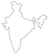 Map India out line