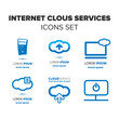 © 123sasha - Internet cloud services icon set