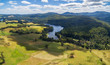 Tarago reservoir aerial view. Victoria, Australia