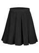 Flounce black skirt isolated on white