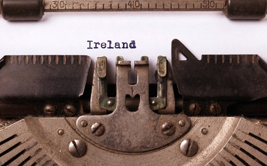 Wall Mural - Old typewriter - Ireland
