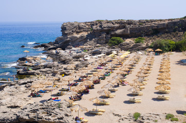 Wall Mural - Kalithea beach, Rhodes island, Greece