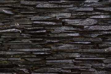 Wall Mural - pattern of decorative slate stone wall surface