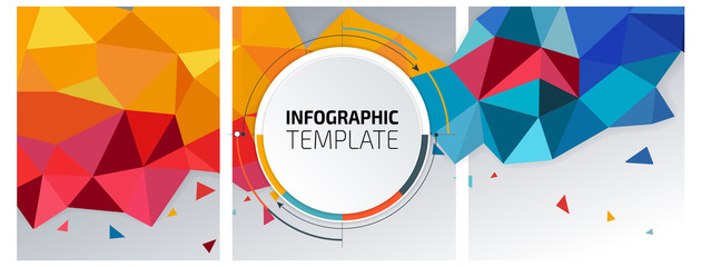 Wall Mural - flyer template header design. banner