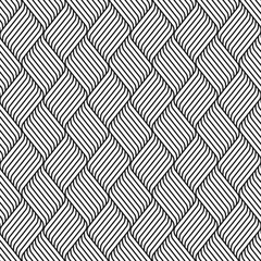 Vector seamless pattern. Modern stylish texture. Repeating geometric pattern of curving lines.