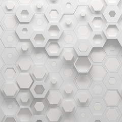 Poster - Parametric hexagonal pattern, 3d illustration