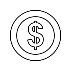 coin money isolated icon vector illustration design