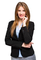 Poster - Smiling young businesswoman