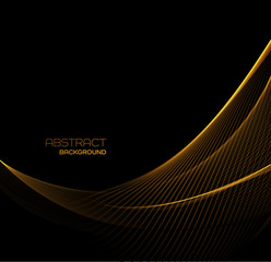 Abstract color wave design element