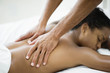 © Erickson Stock - Woman receiving a back massage at spa