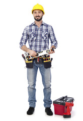 Sticker - Handyman with tools