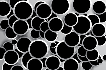 Wall Mural -  Optical illusion black and white	