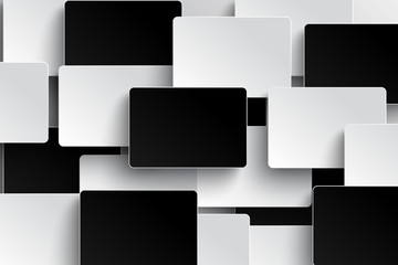 Wall Mural - optical illusion black and white