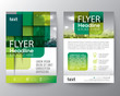 © kraphix - Abstract green round square graphic background for Brochure cover leaflet design