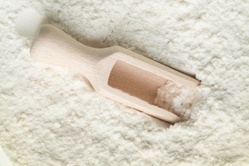 Sticker -  flour with wooden scoop