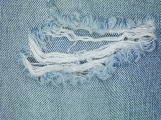 destroyed jeans, close up background