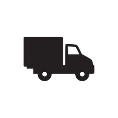 Poster - delivery car icon illustration