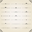 © Fine Art Studio - Vintage set of decorative elements. Horizontal separators in the frame. Collection of different ornaments. Classic patterns. Set of vintage patterns