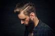 © Fxquadro - Portrait of bearded male with long hair.