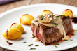 © svariophoto - Fillet of beef with mushroom sauce and potatoes