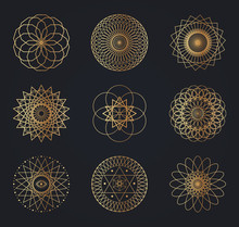 Sacred Geometry Symbols.