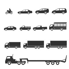 Wall Mural - car icons