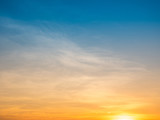 Fototapeta Zachód słońca - Sunset sky background
