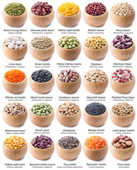 Wall Mural - legumes collection isolated on white
