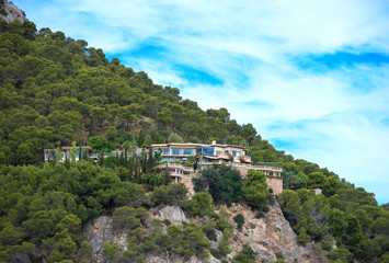 Beautiful luxury house on the hills.