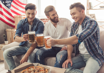 Canvas Print - Guys having fun